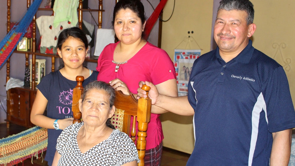 Santo Victoria Ponce depends on remittances to pay for her home, buy food and take care of her health [Anna-Cat Brigida/Al Jazeera] 
