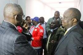Kenya''s Finance Minister Henry Rotich and Principal Secretary Kamau Thugge arrive at the Milimani Law Courts in Nairobi, Kenya July 23, 2019. REUTERS/Stringer