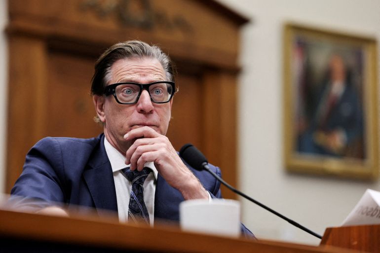 David Richardson speaks at a congressional hearing.